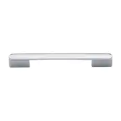 C3684 192&224SC Heritage Brass Cabinet Pull Bridge 192&224mm ctc Satin Chrome Finish