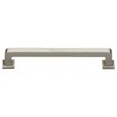 C3964 254-SN Heritage Brass Cabinet Pull Square Vintage Design 254mm ctc Satin Nickel Finish