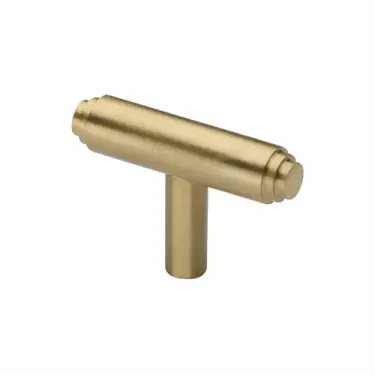 Click Here To Enlarge This Photo Of C4445-SB Heritage Brass Cabinet Knob Stepped T-Bar Design 45mm Satin Brass finish
