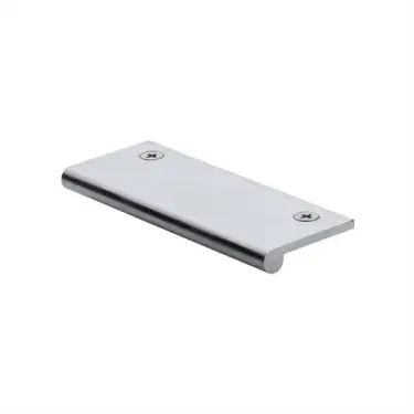 Click Here To Enlarge This Photo Of EP100-38-PC Heritage Brass EP Edge Pull Cabinet Handle 100mm Polished Chrome finish