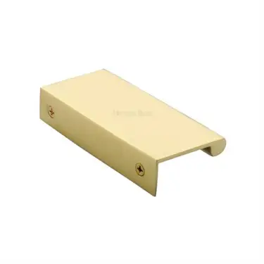 Click Here To Enlarge This Photo Of EPTR100-44-PB Heritage Brass EPTR Edge Pull Cabinet Handle 100mm Polished Brass finish