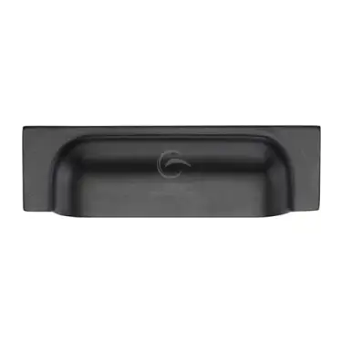 Click Here To Enlarge This Photo Of FB1720 152-178 M&period;Marcus Matt Black Rustic Iron Cabinet Pull Military Design 152-178mm