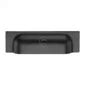 FB1720 152-178 M&period;Marcus Matt Black Rustic Iron Cabinet Pull Military Design 152-178mm