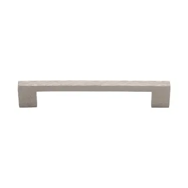 Click Here To Enlarge This Photo Of HAM0337 128-SN Heritage Brass Cabinet Pull Metro Hammered Design 128mm ctc Satin Nickel Finish