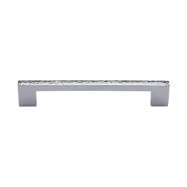 Click Here To Enlarge This Photo Of HAM0337 256-PC Heritage Brass Cabinet Pull Metro Hammered Design 256mm ctc Polished Chrome Finish