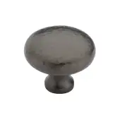 HAM113 32-MB Heritage Brass Cabinet Knob Victorian Round Hammered Design 32mm Matt Bronze finish