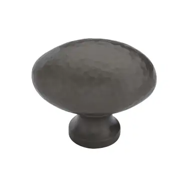 Click Here To Enlarge This Photo Of HAM114 38-MB Heritage Brass Cabinet Knob Victorian Oval Hammered Design 38mm Matt Bronze finish