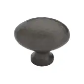 HAM114 38-MB Heritage Brass Cabinet Knob Victorian Oval Hammered Design 38mm Matt Bronze finish