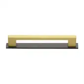 PL0337 160-BSB Heritage Brass Cabinet Pull Metro Design with Plate 160mm ctc Matt Bronze&sol;Satin Brass Finish