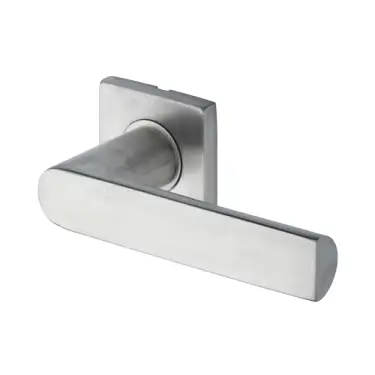 Click Here To Enlarge This Photo Of SS-SQ655-S M&period;Marcus 'Steel Line' Hemisphere Lever on Square rose Satin Stainless Steel Finish