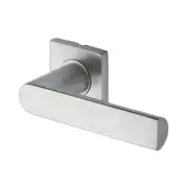 SS-SQ655-S M&period;Marcus 'Steel Line' Hemisphere Lever on Square rose Satin Stainless Steel Finish