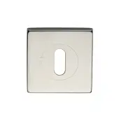 SS-SQ890-P M&period;Marcus 'Steel Line' Square Key Escutcheon Polished Stainless Steel Finish