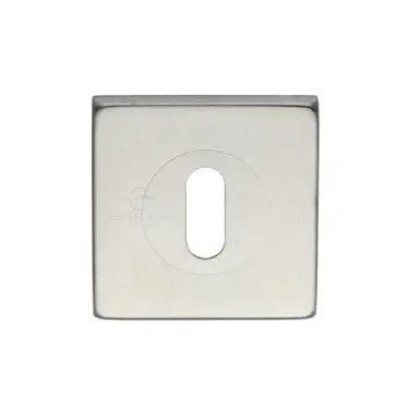 Click Here To Enlarge This Photo Of SS-SQ890-S M&period;Marcus 'Steel Line' Square Key Escutcheon Satin Stainless Steel Finish