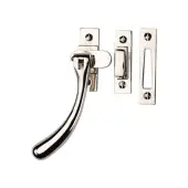 V1008L MP&sol;HP-PNF Heritage Brass Lockable Casement Window Fastener Ball Design Polished Nickel finish