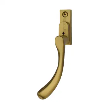 Click Here To Enlarge This Photo Of V1009L-LH-SB Heritage Brass Left-Handed Espagnolette Handle Ball Design Satin Brass finish