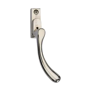 Click Here To Enlarge This Photo Of V1009L-RH-PNF Heritage Brass Right-Handed Espagnolette Handle Ball Design Polished Nickel finish