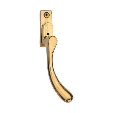 Click Here To Enlarge This Photo Of V1009L-RH-ULB Heritage Brass Right-Handed Espagnolette Handle Ball Design Unlacquered Brass finish