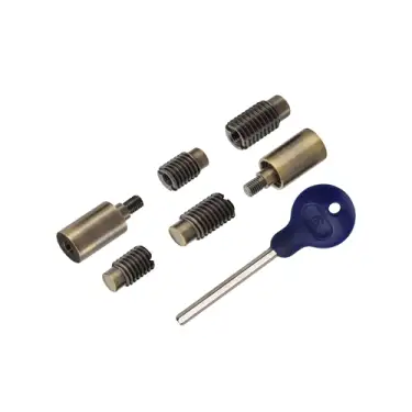 Click Here To Enlarge This Photo Of V1108-AT Heritage Brass Sash Window Stop &lpar;pair&rpar; with key Antique Brass