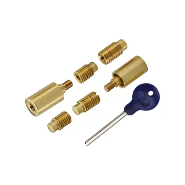 Click Here To Enlarge This Photo Of V1108-PB Heritage Brass Sash Window Stop &lpar;pair&rpar; with key Polished Brass