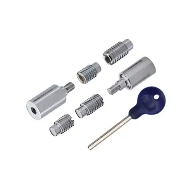 Click Here To Enlarge This Photo Of V1108-PC Heritage Brass Sash Window Stop &lpar;pair&rpar; with key Polished Chrome
