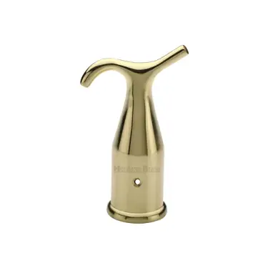 Click Here To Enlarge This Photo Of V1116-PB Heritage Brass Pole Hook Polished Brass finish
