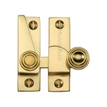 Click Here To Enlarge This Photo Of V1104-ULB Heritage Brass Sash Fastener Unlacquered Brass Finish