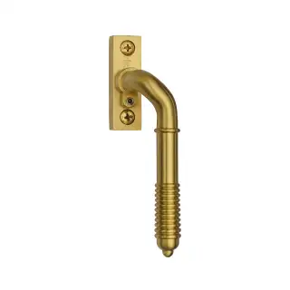 V895L RH-SB Heritage Brass Lockable Reeded Espagnolette Right Handed Satin Brass finish