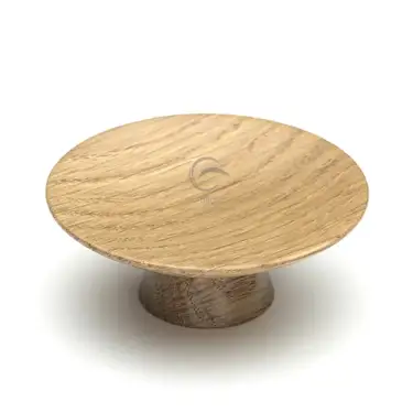 Click Here To Enlarge This Photo Of W4343-65-OAK M&period;Marcus Wooden Cabinet Knob Olympia Design 65mm Oak Finish