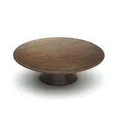 W4343-65-WAL M&period;Marcus Wooden Cabinet Knob Olympia Design 65mm Walnut Finish