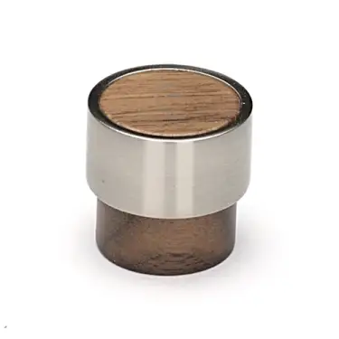Click Here To Enlarge This Photo Of W4370-26-WAL M&period;Marcus Wooden Cabinet Knob Radio Design 26mm Walnut Finish