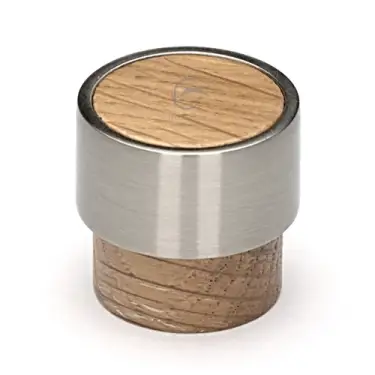 Click Here To Enlarge This Photo Of W4370-49-OAK M&period;Marcus Wooden Cabinet Knob Radio Design 49mm Oak Finish