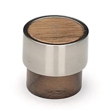 Click Here To Enlarge This Photo Of W4370-49-WAL M&period;Marcus Wooden Cabinet Knob Radio Design 49mm Walnut Finish