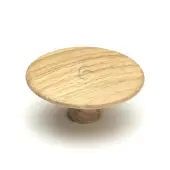 W4466-48-OAK M&period;Marcus Wooden Cabinet Knob Split Design 48mm Oak Finish