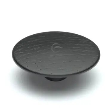 Click Here To Enlarge This Photo Of W4466-64-ASH M&period;Marcus Wooden Cabinet Knob Split Design 64mm Black Ash Finish
