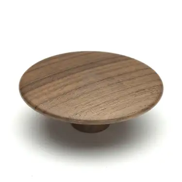 Click Here To Enlarge This Photo Of W4466-64-WAL M&period;Marcus Wooden Cabinet Knob Split Design 64mm Walnut Finish