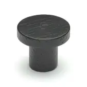 W4470-33-ASH M&period;Marcus Wooden Cabinet Knob Circum Design 33mm Black Ash Finish