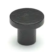 W4470-48-ASH M&period;Marcus Wooden Cabinet Knob Circum Design 48mm Black Ash Finish