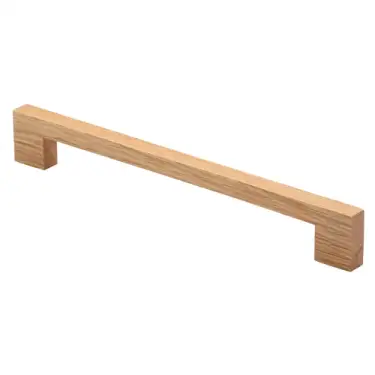 Click Here To Enlarge This Photo Of W7490-224-OAK M&period;Marcus Wooden Cabinet Pull Handle Urban Design 224mm Oak Finish