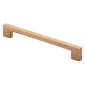 W7490-224-OAK M&period;Marcus Wooden Cabinet Pull Handle Urban Design 224mm Oak Finish