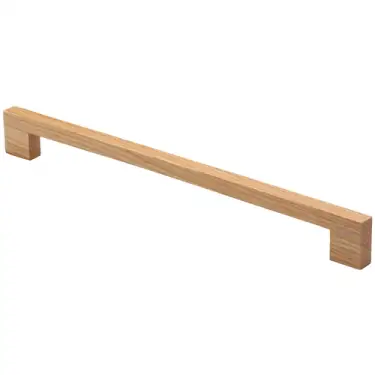 Click Here To Enlarge This Photo Of W7490-288-OAK M&period;Marcus Wooden Cabinet Pull Handle Urban Design 288mm Oak Finish