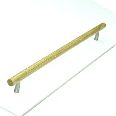 Click Here To Enlarge This Photo Of W7763-320-OAK M&period;Marcus Wooden Cabinet Pull Handle Tilaa Design 320mm Oak Finish