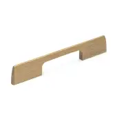 W7791-160-OAK M&period;Marcus Wooden Cabinet Pull Handle Slim Metro Design 160mm Oak Finish