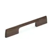 W7791-160-WAL M&period;Marcus Wooden Cabinet Pull Handle Slim Metro Design 160mm Walnut Finish