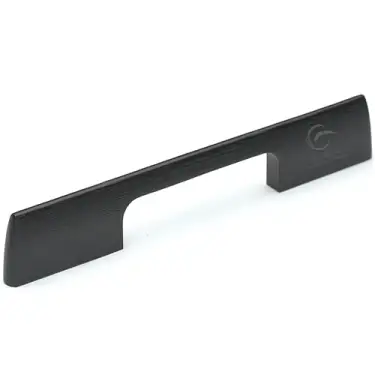Click Here To Enlarge This Photo Of W7791-224-ASH M&period;Marcus Wooden Cabinet Pull Handle Slim Metro Design 224mm Black Ash Finish