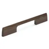 W7791-224-WAL M&period;Marcus Wooden Cabinet Pull Handle Slim Metro Design 224mm Walnut Finish