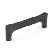 W7827-128-ASH M&period;Marcus Wooden Cabinet Pull Handle Gio Design 128mm Black Ash Finish
