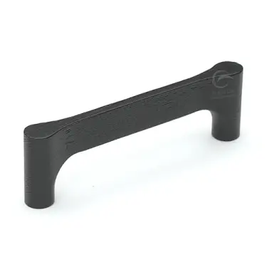Click Here To Enlarge This Photo Of W7827-160-ASH M&period;Marcus Wooden Cabinet Pull Handle Gio Design 160mm Black Ash Finish