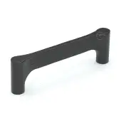 W7827-160-ASH M&period;Marcus Wooden Cabinet Pull Handle Gio Design 160mm Black Ash Finish