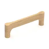 W7827-160-OAK M&period;Marcus Wooden Cabinet Pull Handle Gio Design 160mm Oak Finish