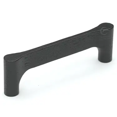 Click Here To Enlarge This Photo Of W7827-224-ASH M&period;Marcus Wooden Cabinet Pull Handle Gio Design 224mm Black Ash Finish